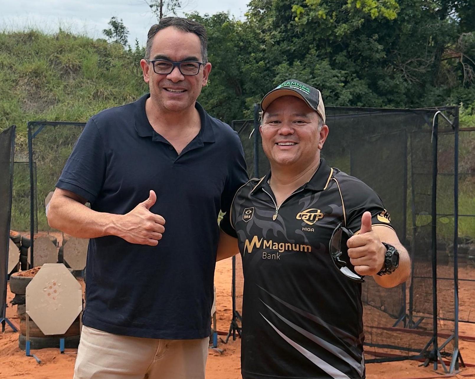 Tiro esportivo em alta: Wagner Higa e Dr. Sandro Benites reforçam parceria entre Federação de Tiro e FUNESP